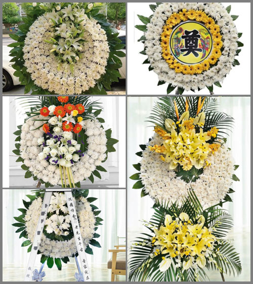 贵州遵义凤冈县花坪镇鱼跳村花圈速递